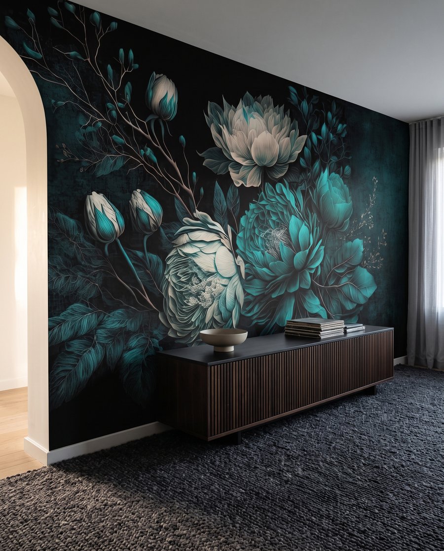 Bouquet verde acqua — ambiente 5