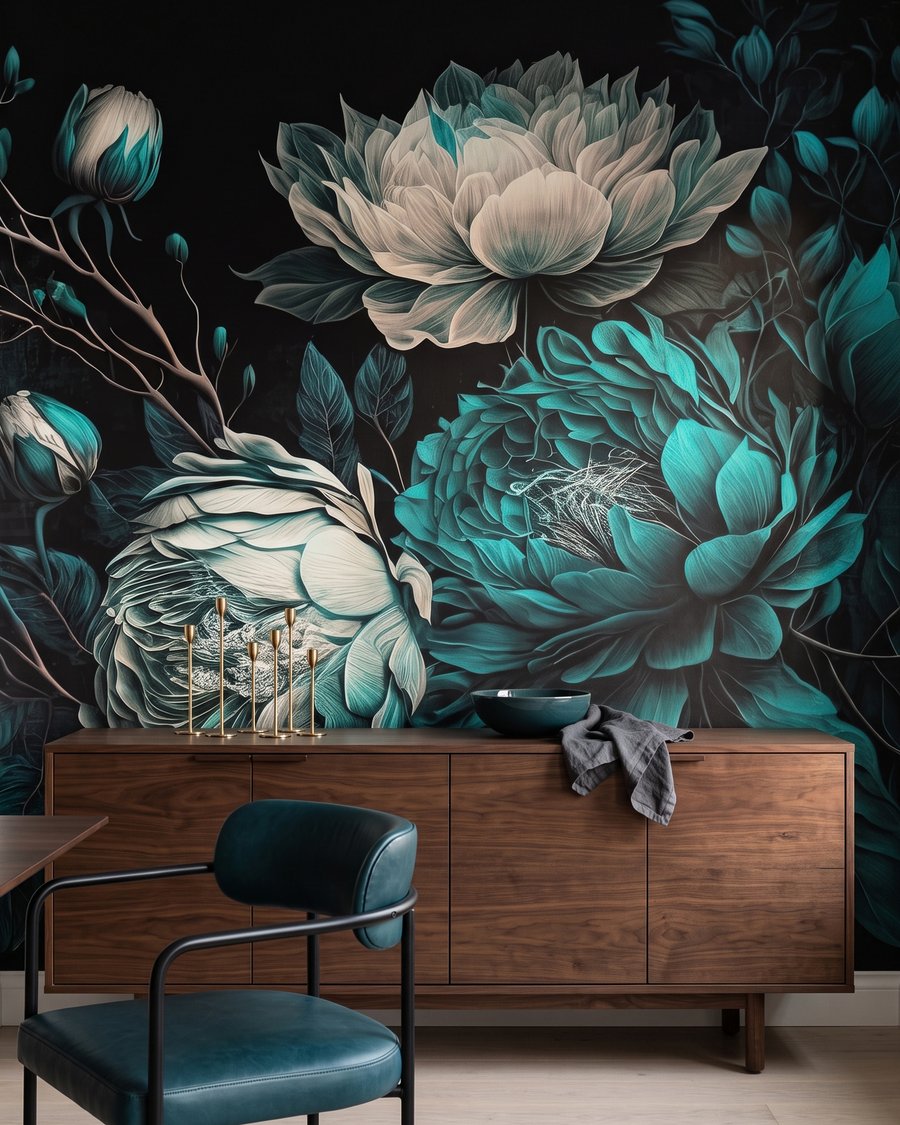 Bouquet verde acqua — ambiente 6