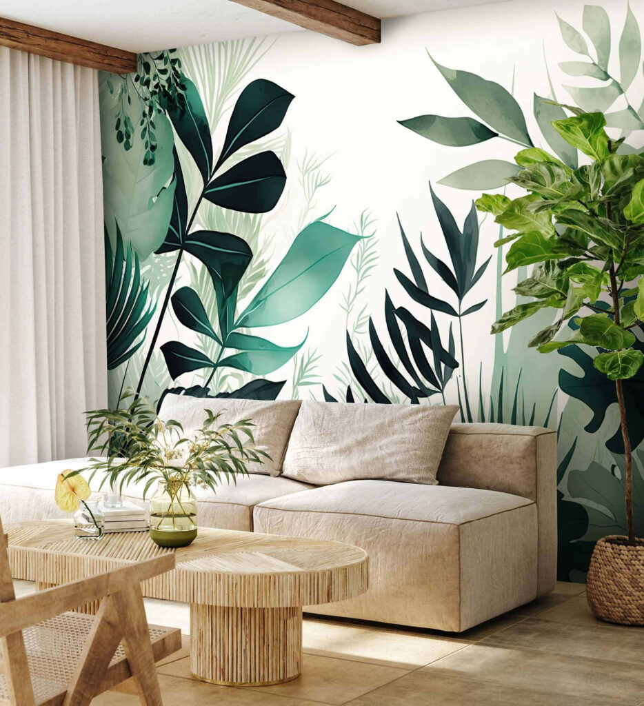 Cornice di foglie verdi — ambiente 1