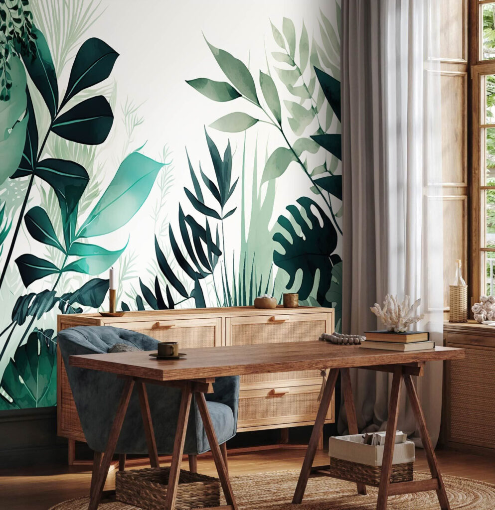 Cornice di foglie verdi — ambiente 2