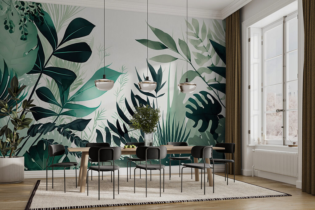 Cornice di foglie verdi — ambiente 5