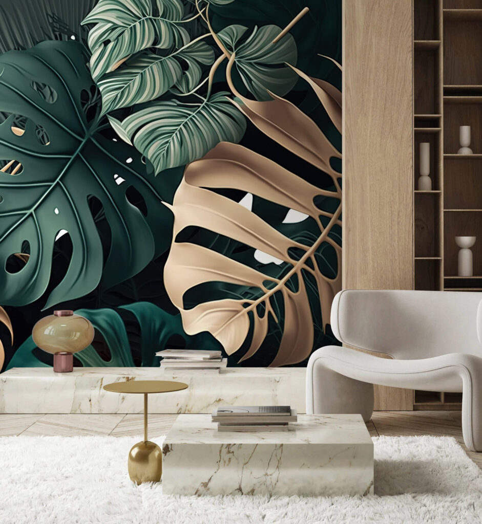 Foglie verdi e dorate — ambiente 3