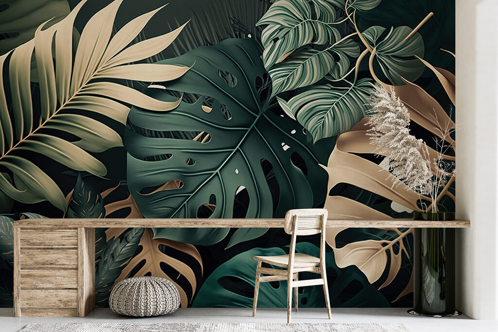 Foglie verdi e dorate — ambiente 5