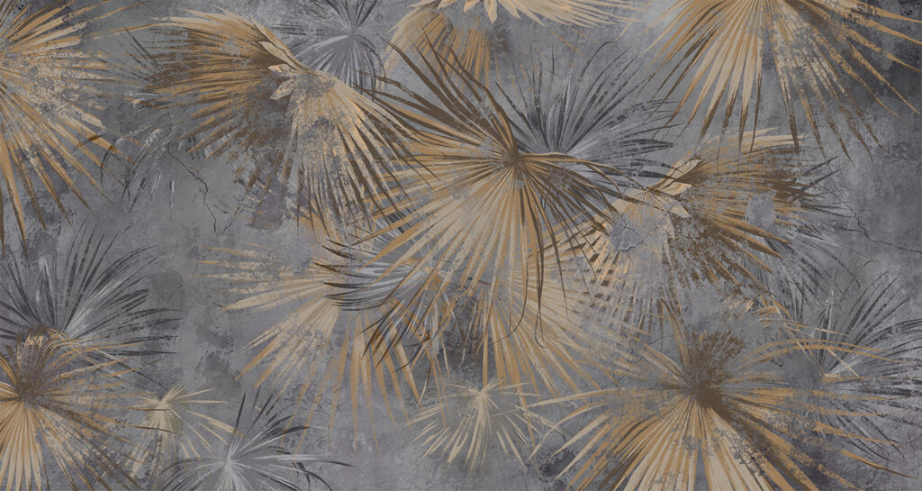 Foglie di palma sovrapposte — design completo