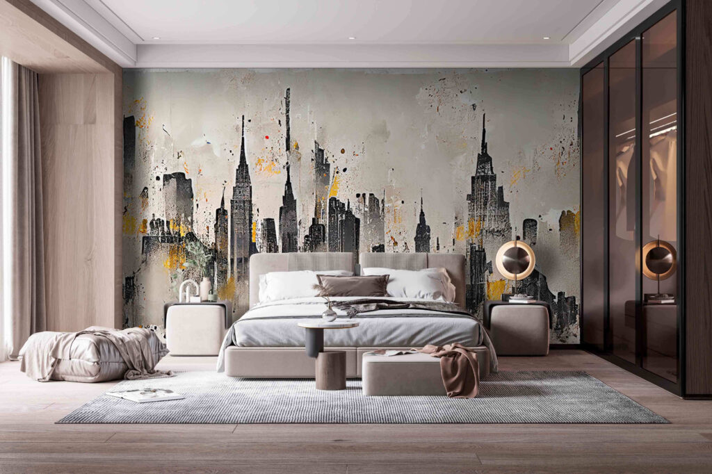 Profilo urbano grigio ocra — ambiente 2