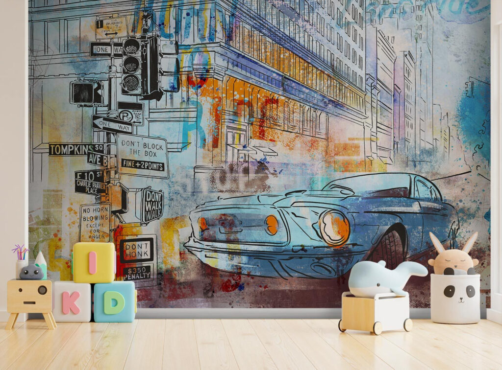 Auto d’epoca in città — ambiente 3