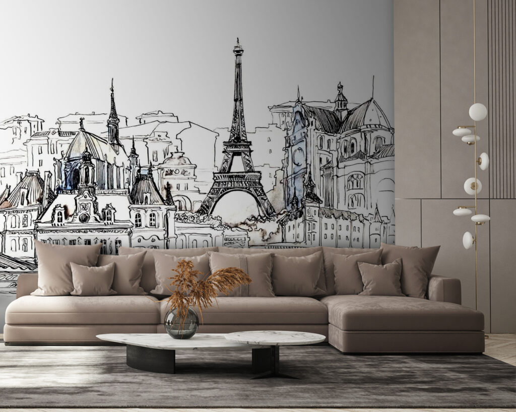 Parigi in schizzi neri — ambiente 3