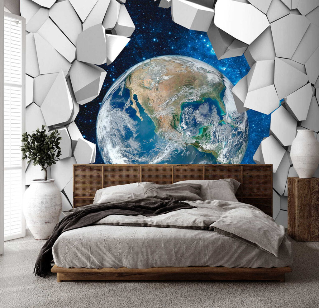 Terra tra forme bianche — ambiente 2