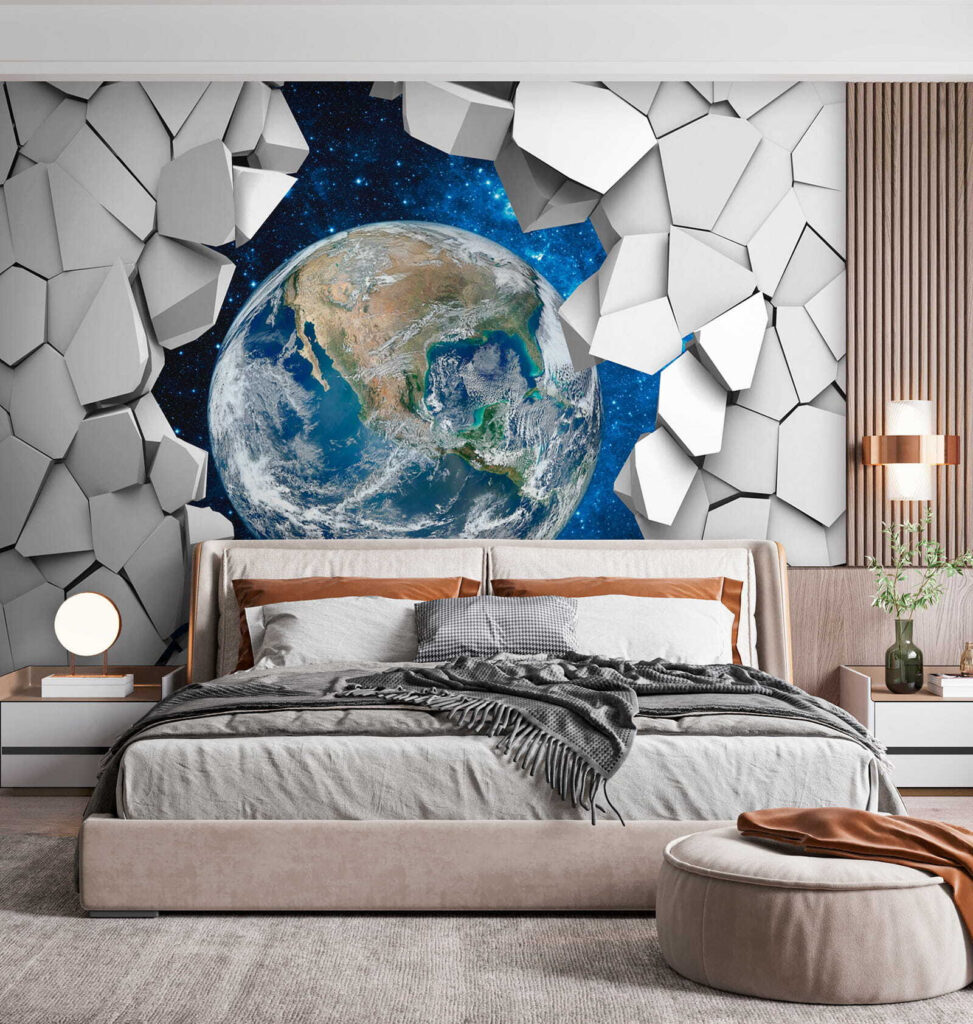 Terra tra forme bianche — ambiente 3