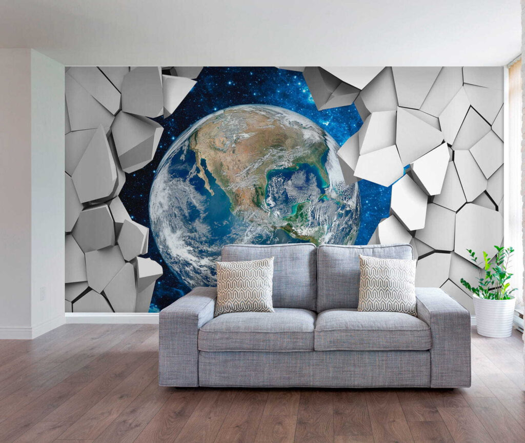 Terra tra forme bianche — ambiente 6