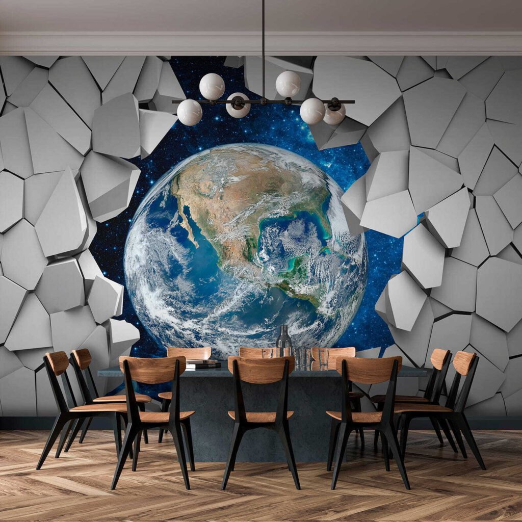 Terra tra forme bianche — ambiente 8
