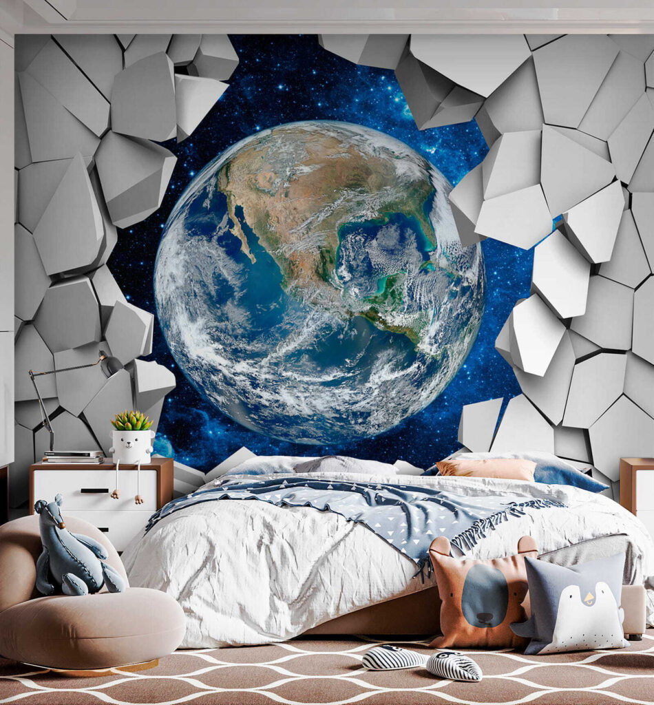 Terra tra forme bianche — ambiente 9