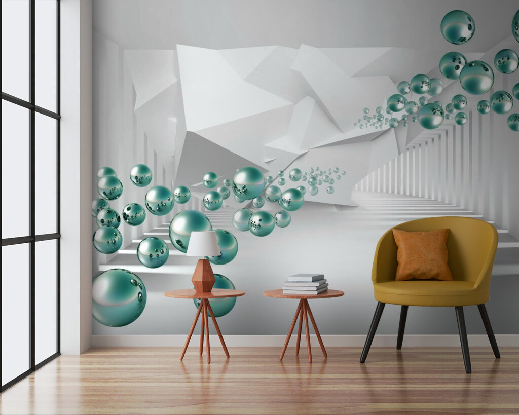 Sfere nel corridoio — ambiente 4