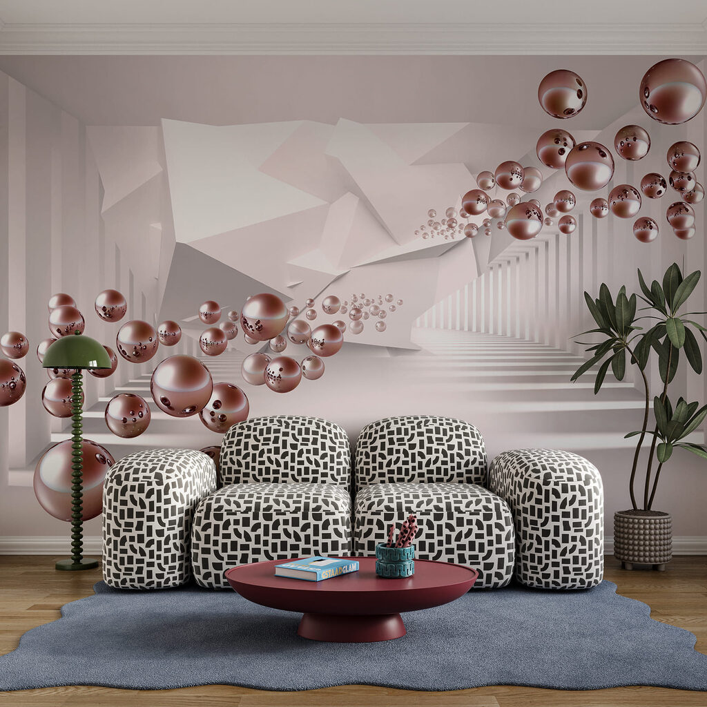 Sfere nel corridoio — ambiente 4