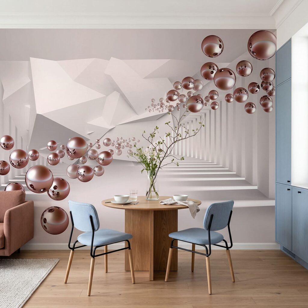 Sfere nel corridoio — ambiente 5