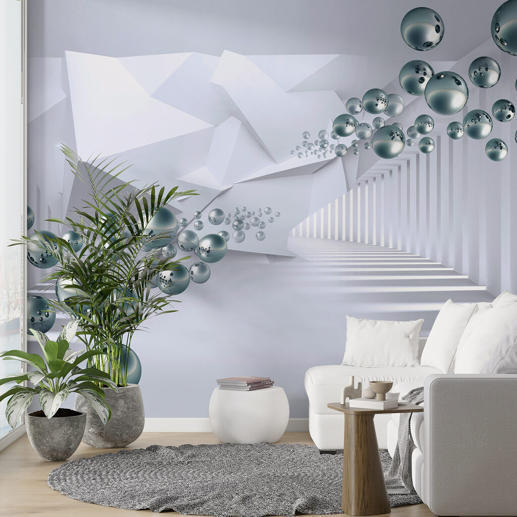 Sfere nel corridoio — ambiente 6