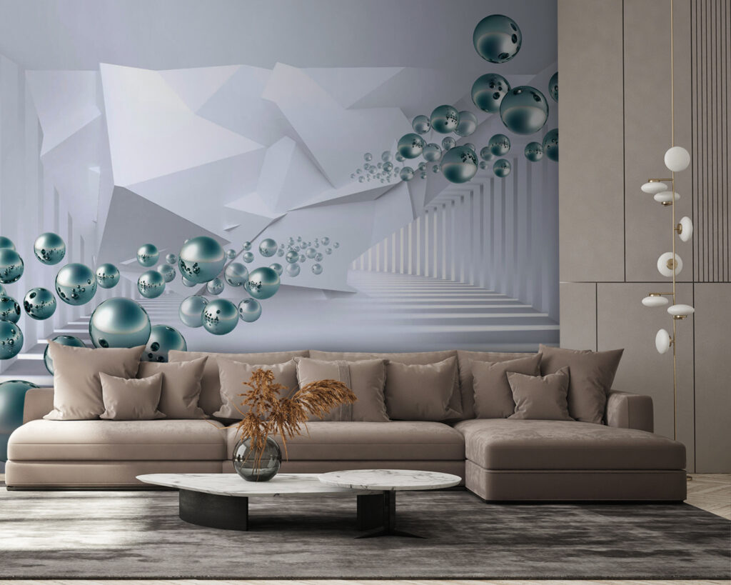 Sfere nel corridoio — ambiente 5
