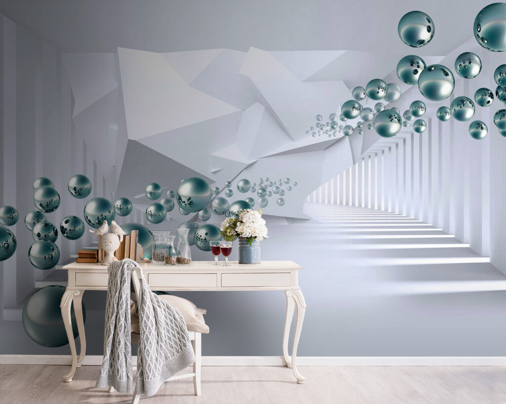 Sfere nel corridoio — ambiente 3