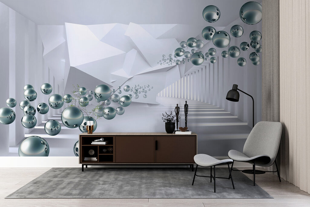 Sfere nel corridoio — ambiente 7