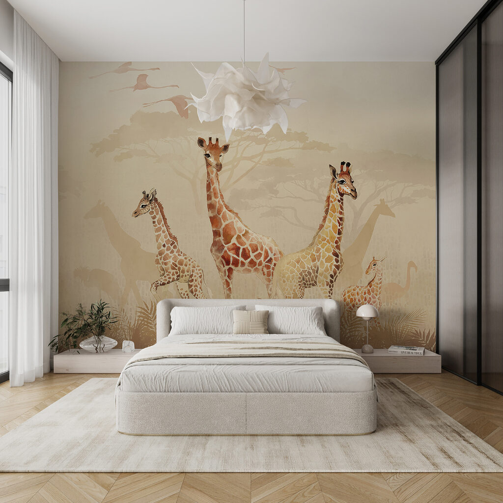 Giraffe nella nebbia — ambiente 2