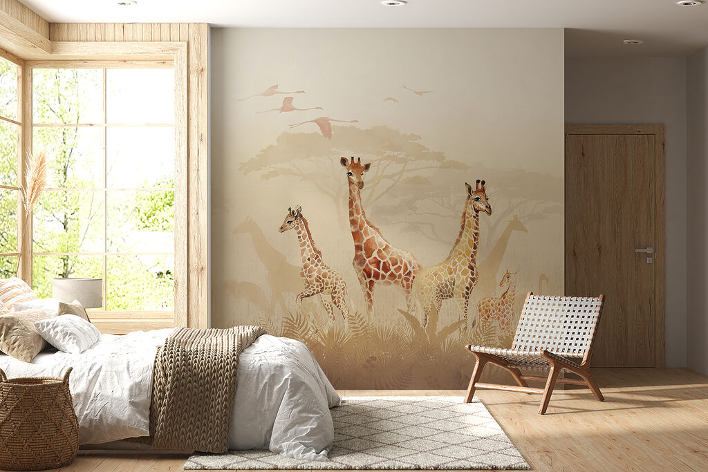 Giraffe nella nebbia — ambiente 3