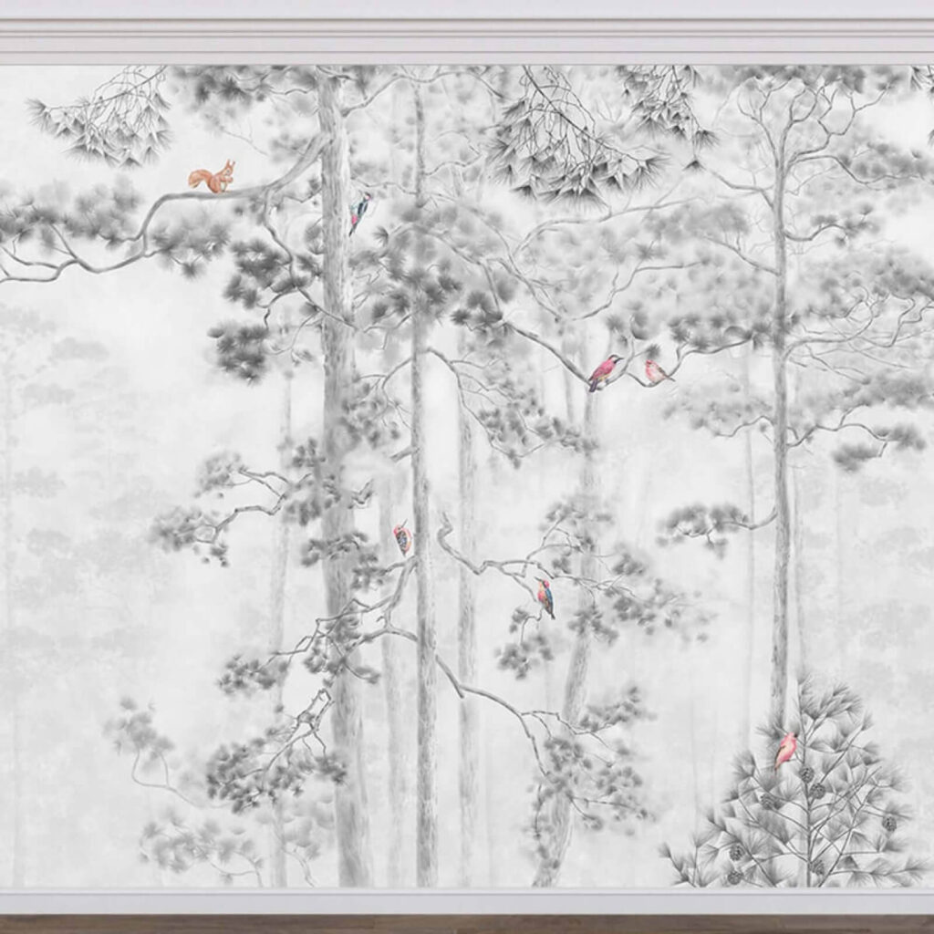 Scoiattoli tra i pini — ambiente 2