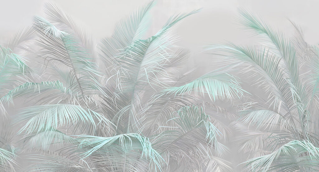 Foglie di palma turchesi — design completo
