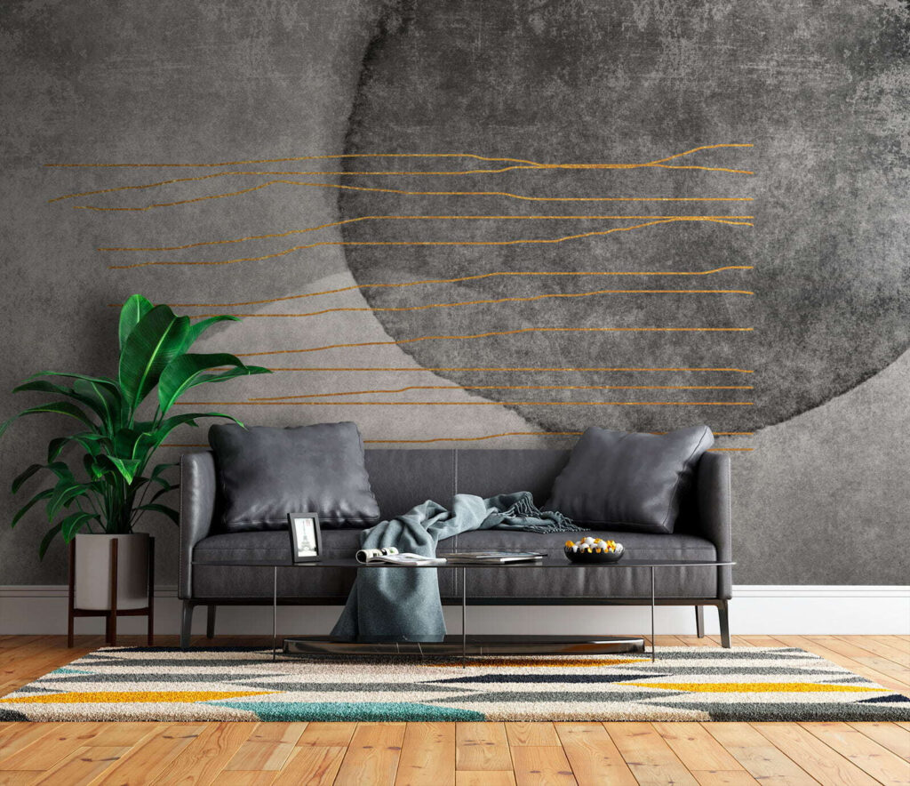 Linee colorate su curve — ambiente 3