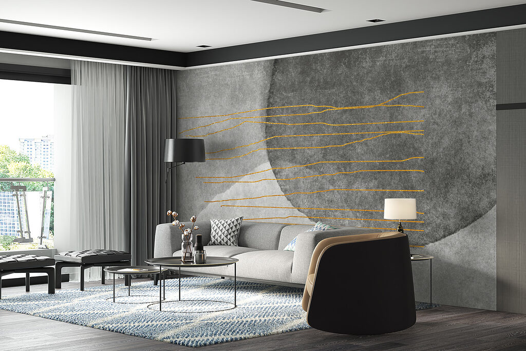 Linee colorate su curve — ambiente 4