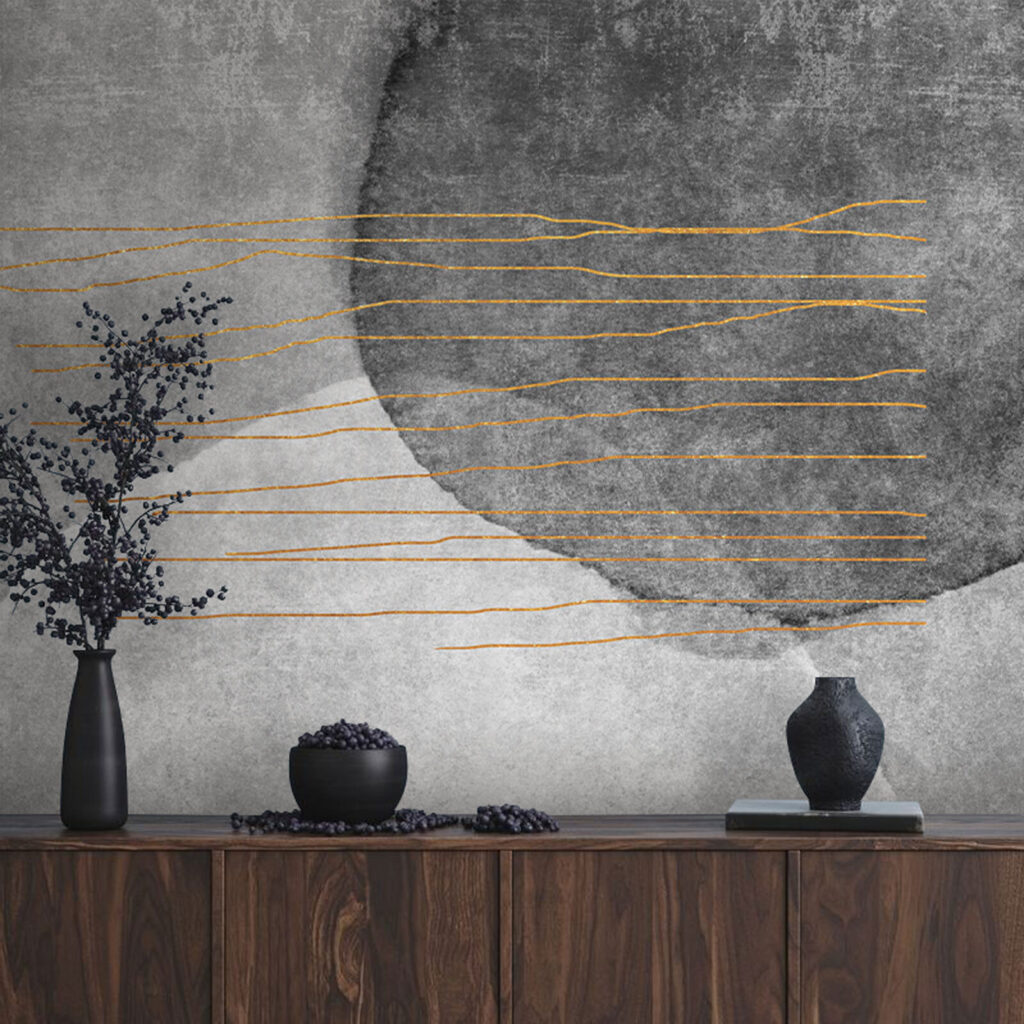 Linee colorate su curve — ambiente 1