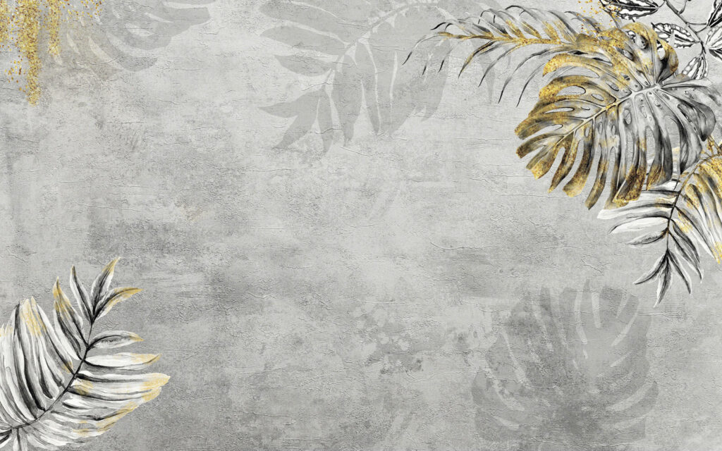 Foglie di palma grigie — design completo