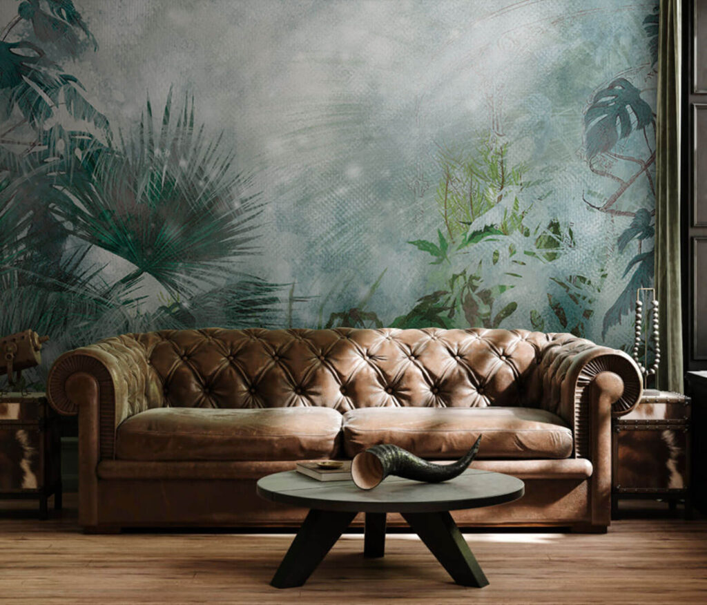Foglie tropicali in foschia — ambiente 2