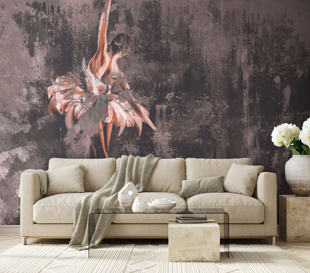 Ballerina tra campiture consumate — ambiente 3