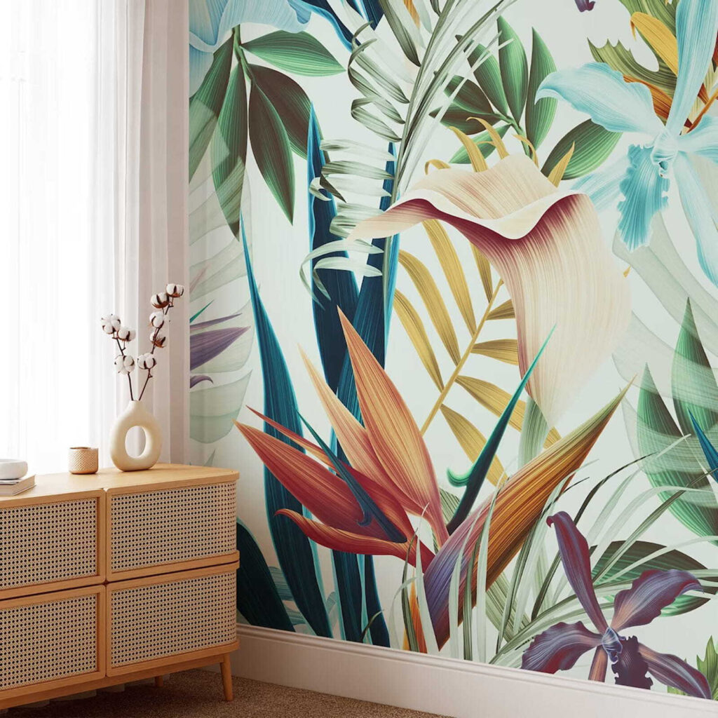 Foglie tropicali turchesi — ambiente 2