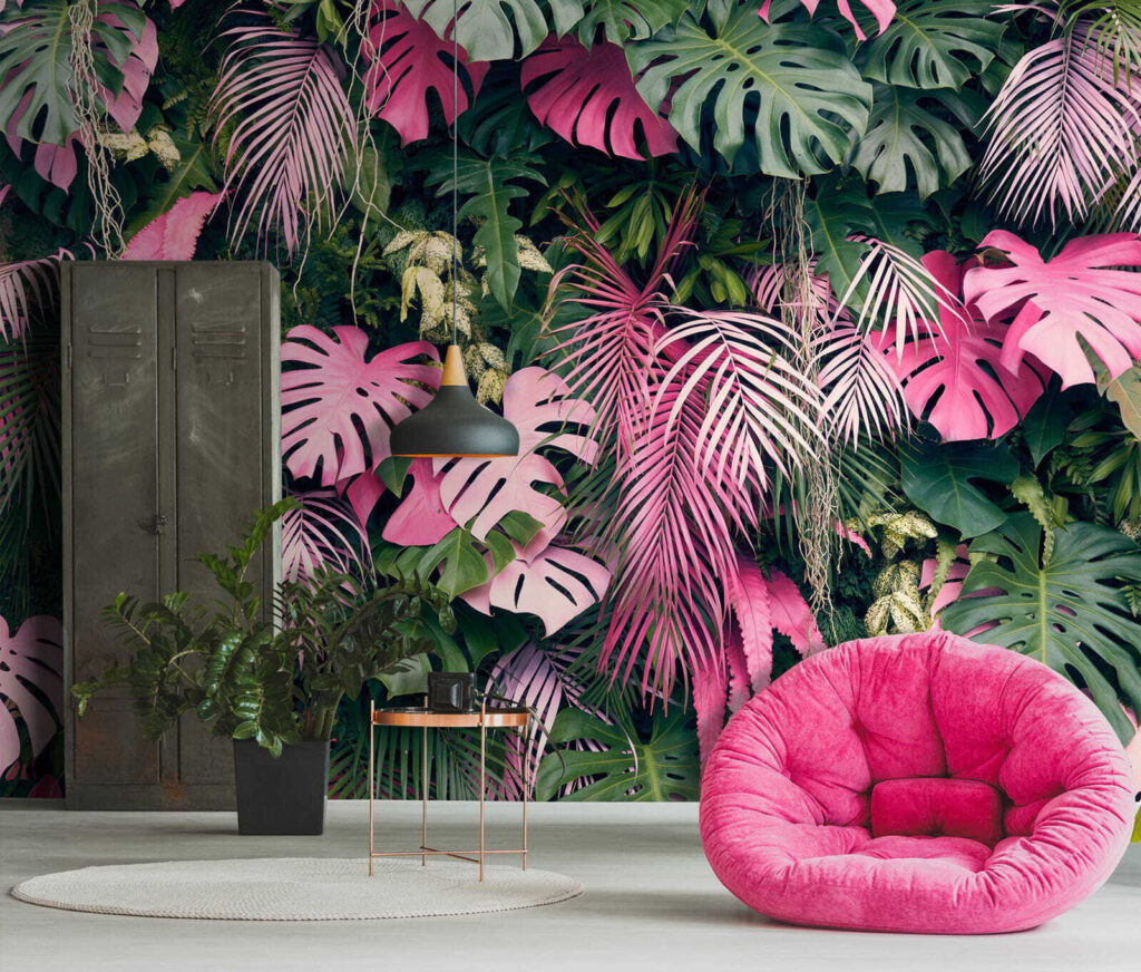 Foglie rosa in profondità — ambiente 2