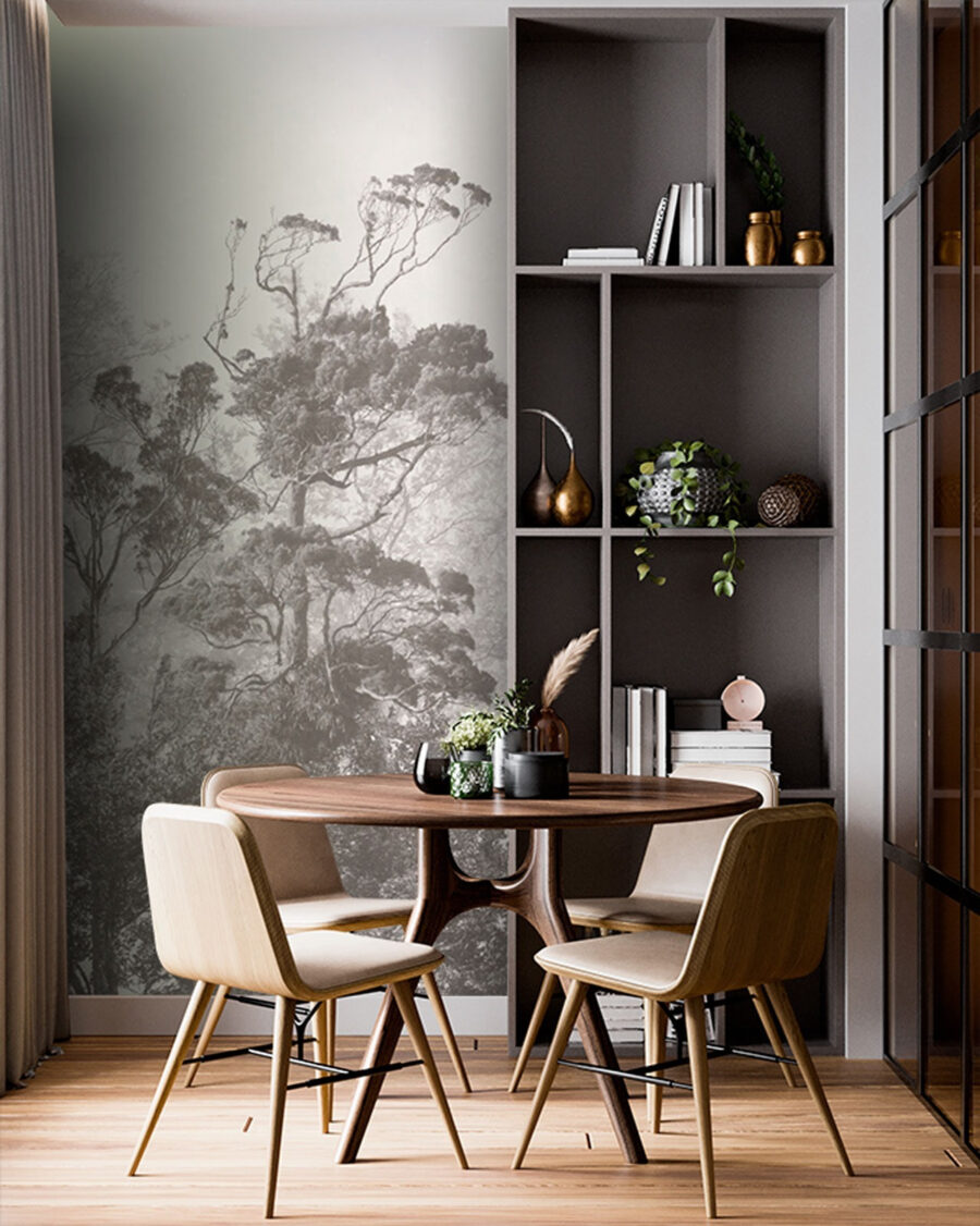 Alberi lontani in grigio — ambiente 3
