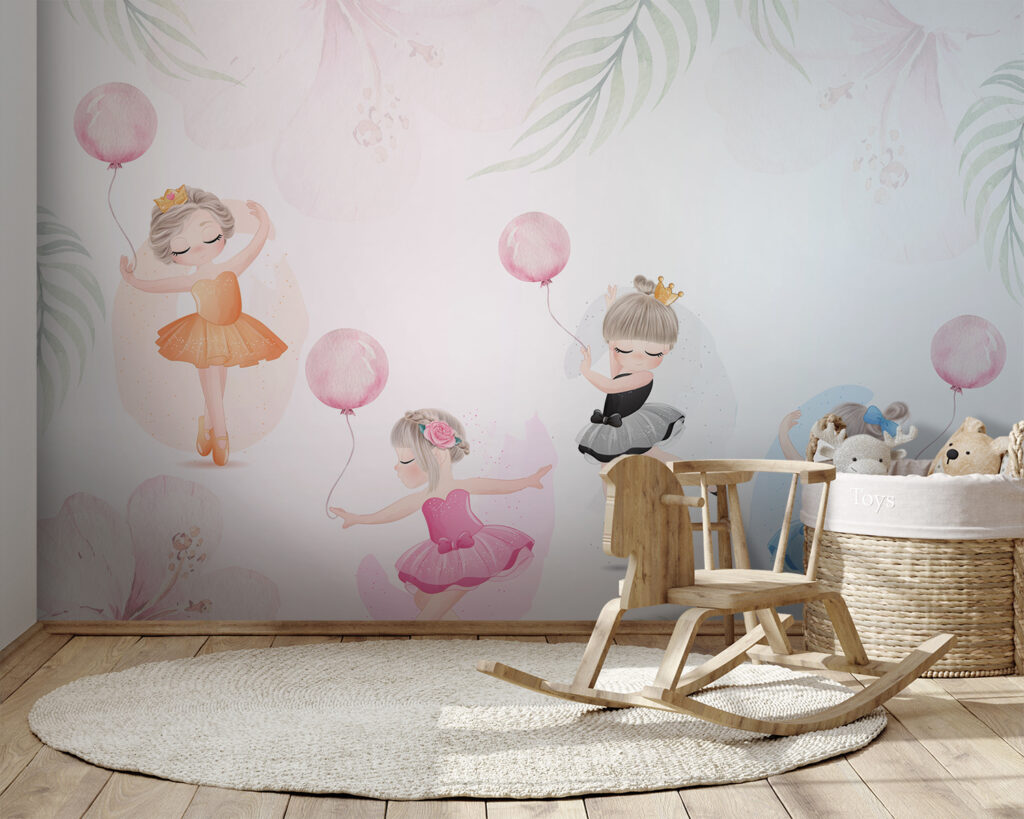 Ballerine con palloncini rosa — ambiente 6