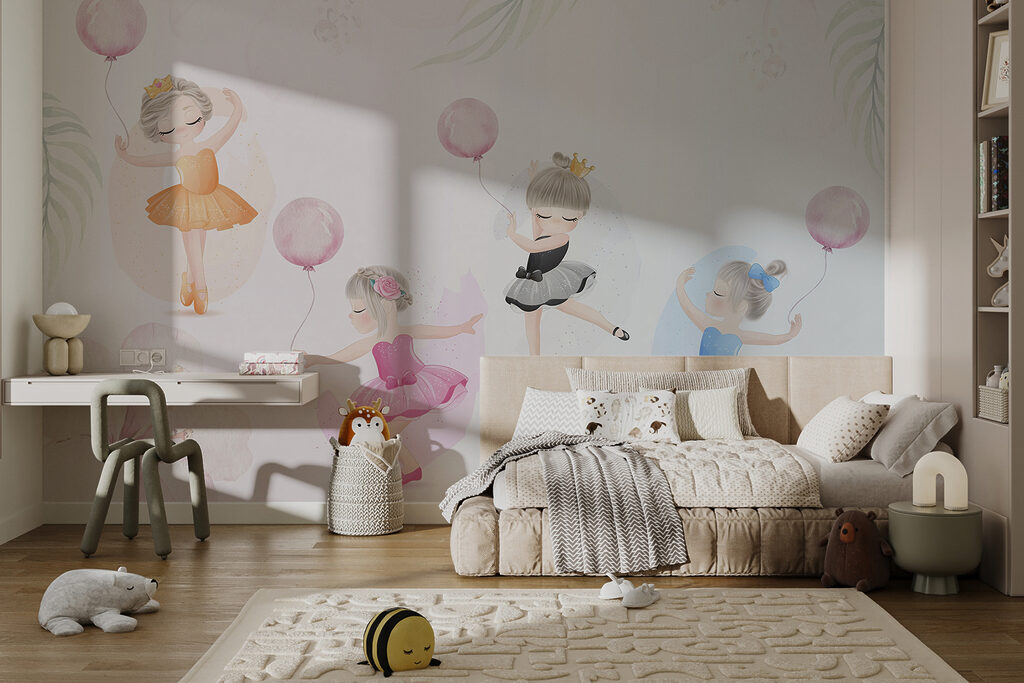 Ballerine con palloncini rosa — ambiente 8