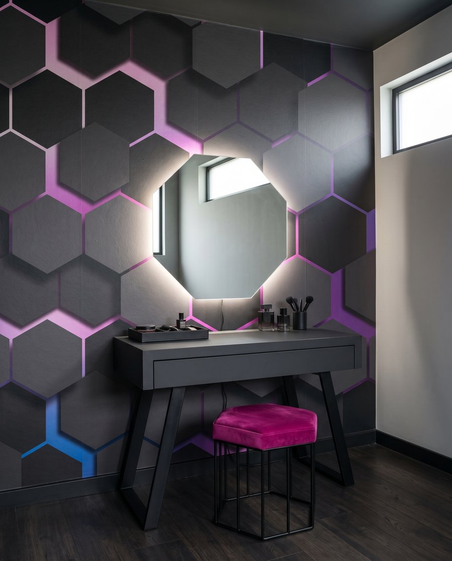 Esagoni scuri luminosi — ambiente 2