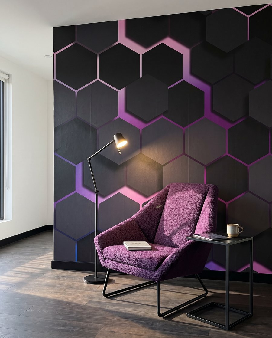 Esagoni scuri luminosi — ambiente 5