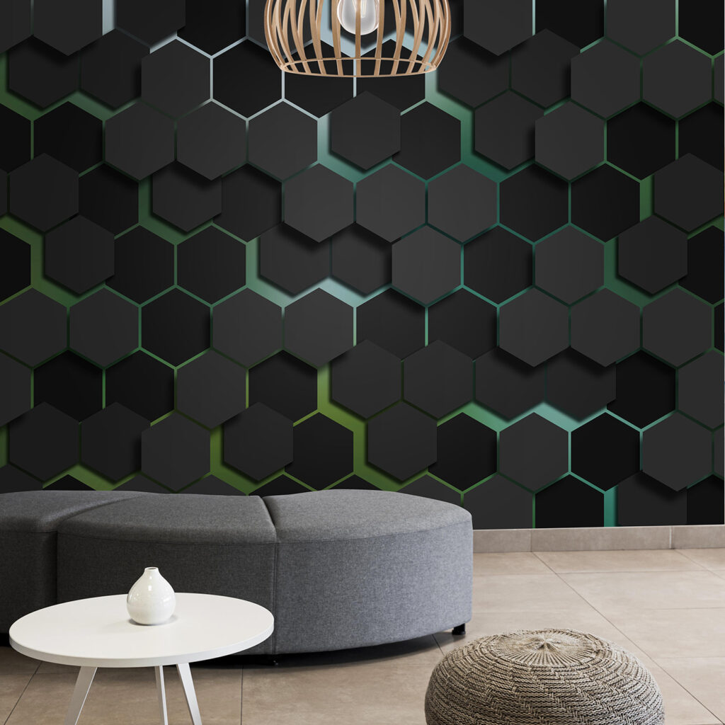 Esagoni scuri luminosi — ambiente 1