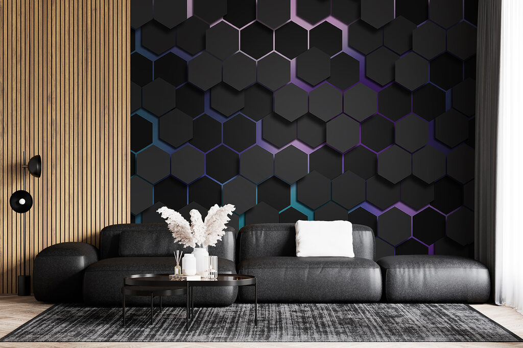 Esagoni scuri luminosi — ambiente 2