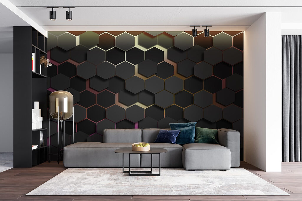 Esagoni scuri luminosi — ambiente 2