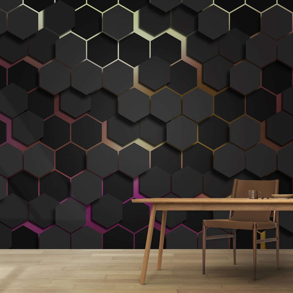 Esagoni scuri luminosi — ambiente 1