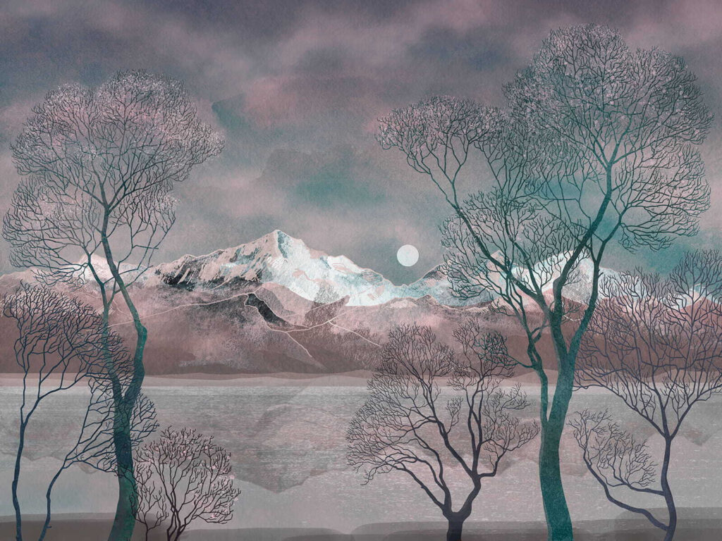 Luna riflessa nell’acqua — design completo