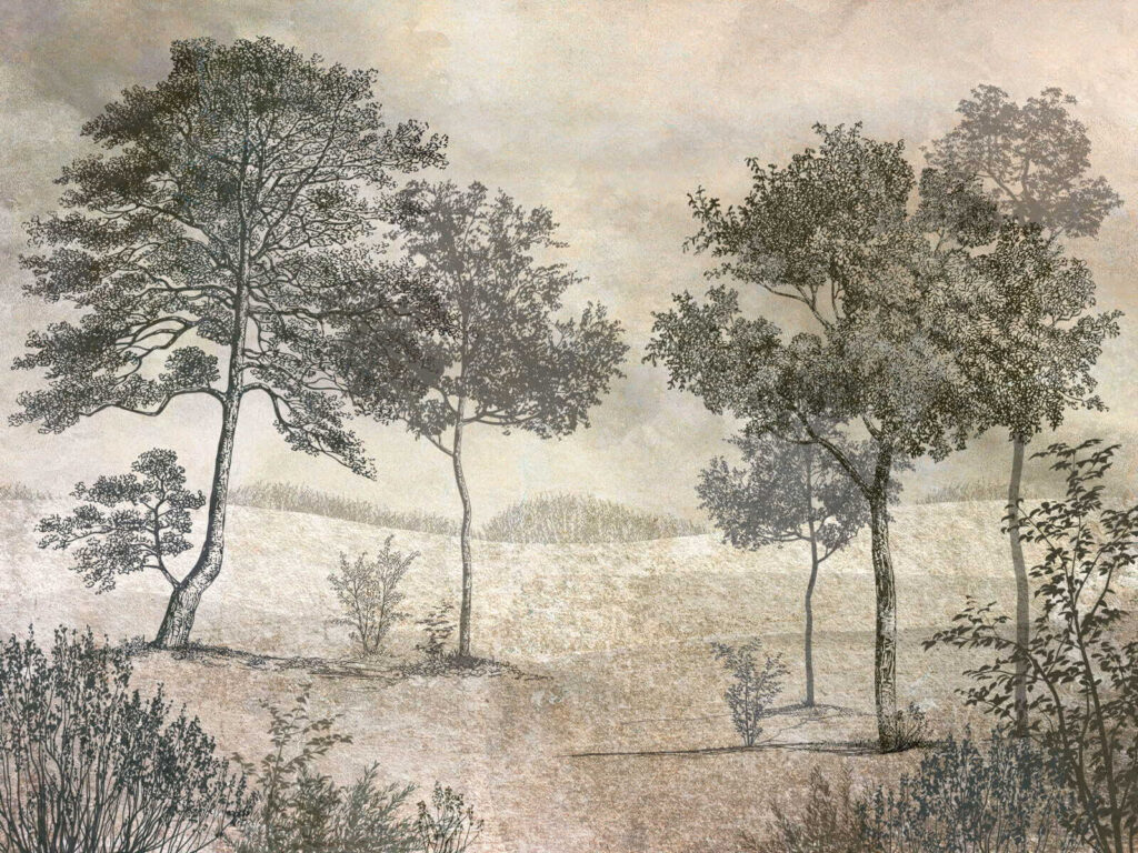 Paesaggio a tratti fini — design completo