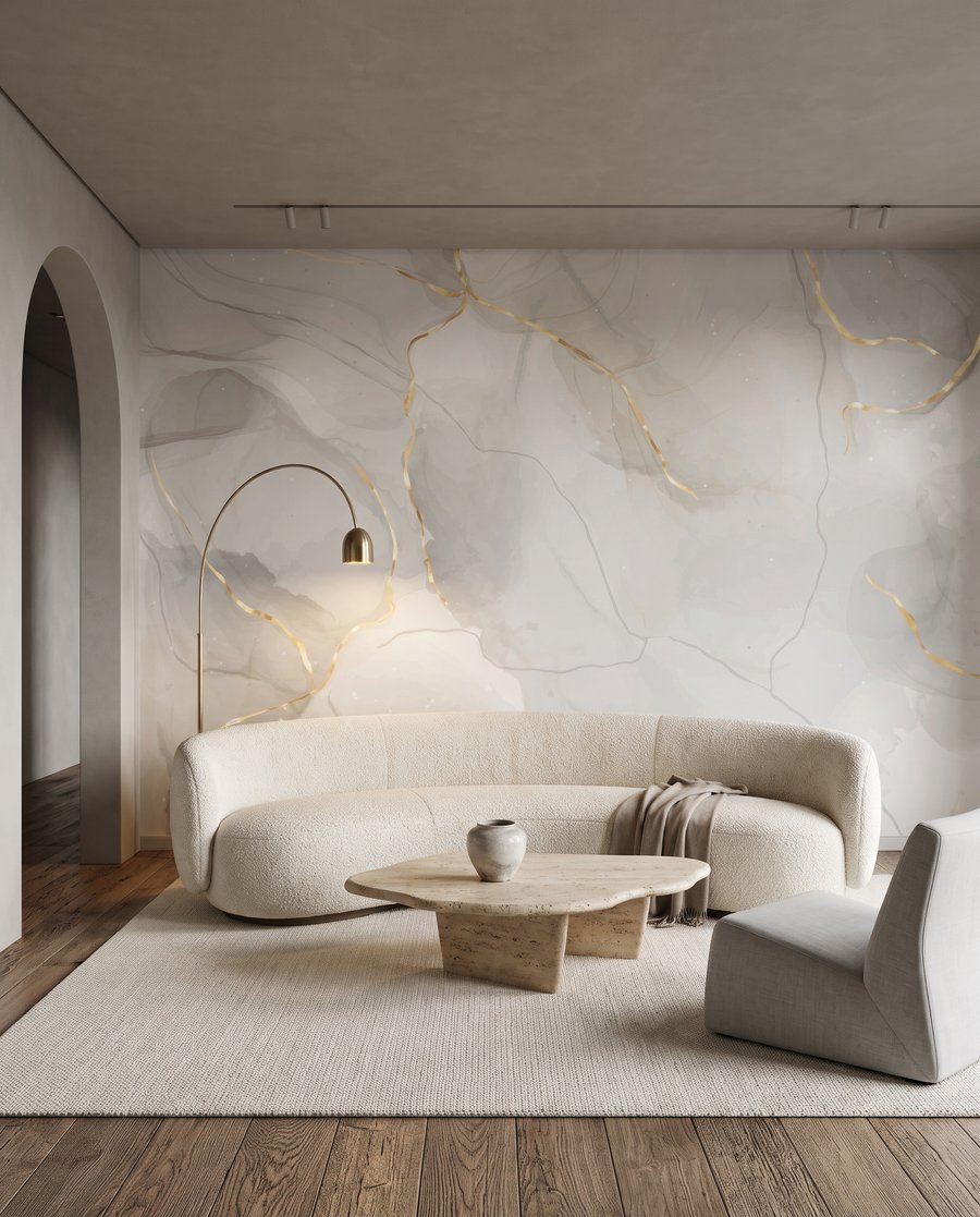 Venature chiare con riflessi in un ambiente
