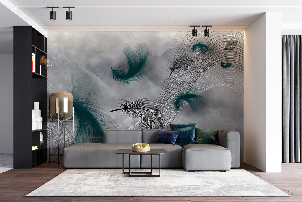 Piume scure tra linee — ambiente 4