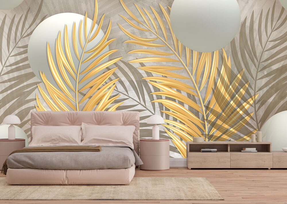 Foglie dorate e sfere — ambiente 2