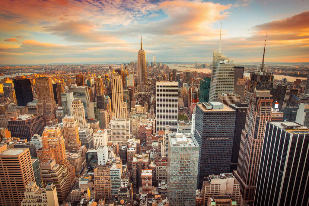 New York di sera — design completo